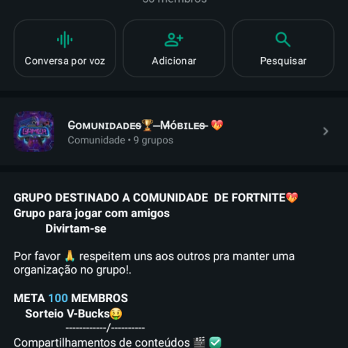 GRUPO DESTINADO A COMUNIDADE  ...