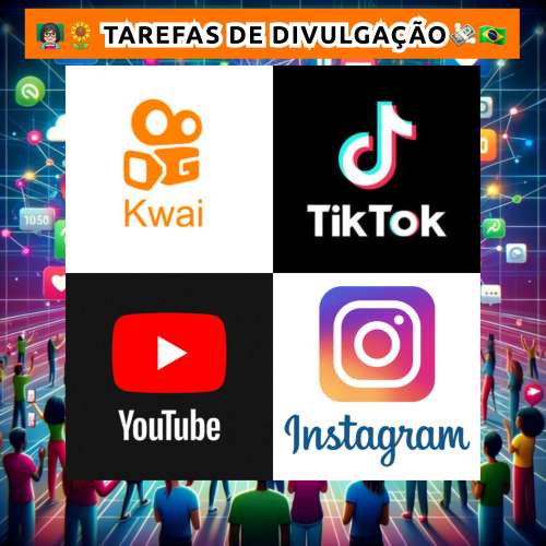 Tarefas do Kwai TikTok Rio Rush e Temu 