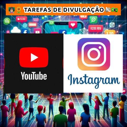 Tarefas do Youtube e Instagram 